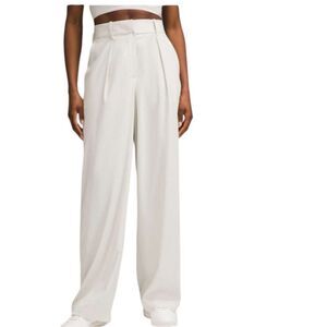 Lululemon Pleat-Front High-Rise Trouser High Rise Relaxed Bone White Size 12
